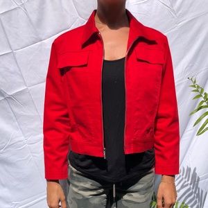 Fun and stylish fit zipper jacket